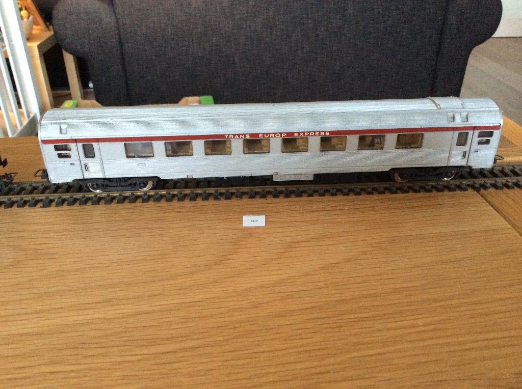 Trans Europ Express rijtuigen set - vintage modelspoor, Overige merken, Gebruikt, Gelijkstroom of Wisselstroom, Wagon