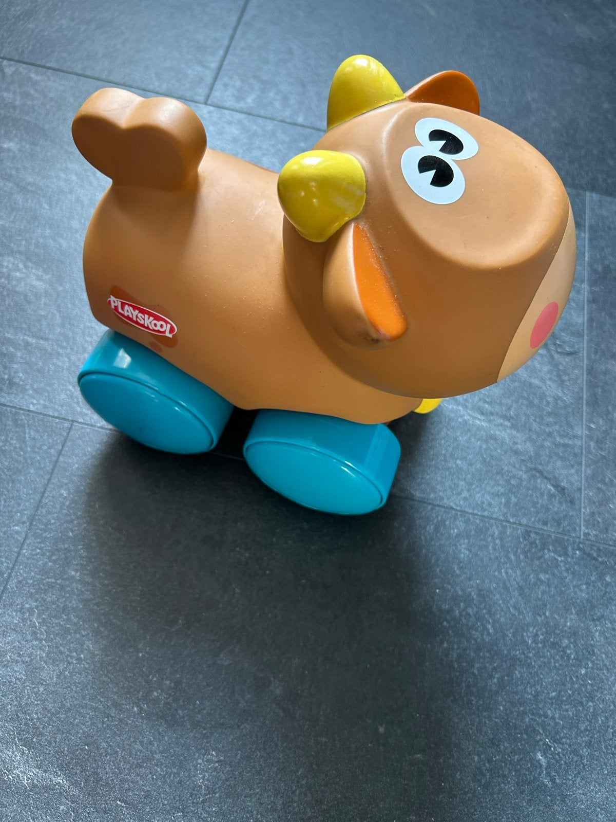 Playskool Koe Loopvoertuig - Zegt boe tijdens het rijden, Ophalen of Verzenden, Gebruikt, Duwvoertuig