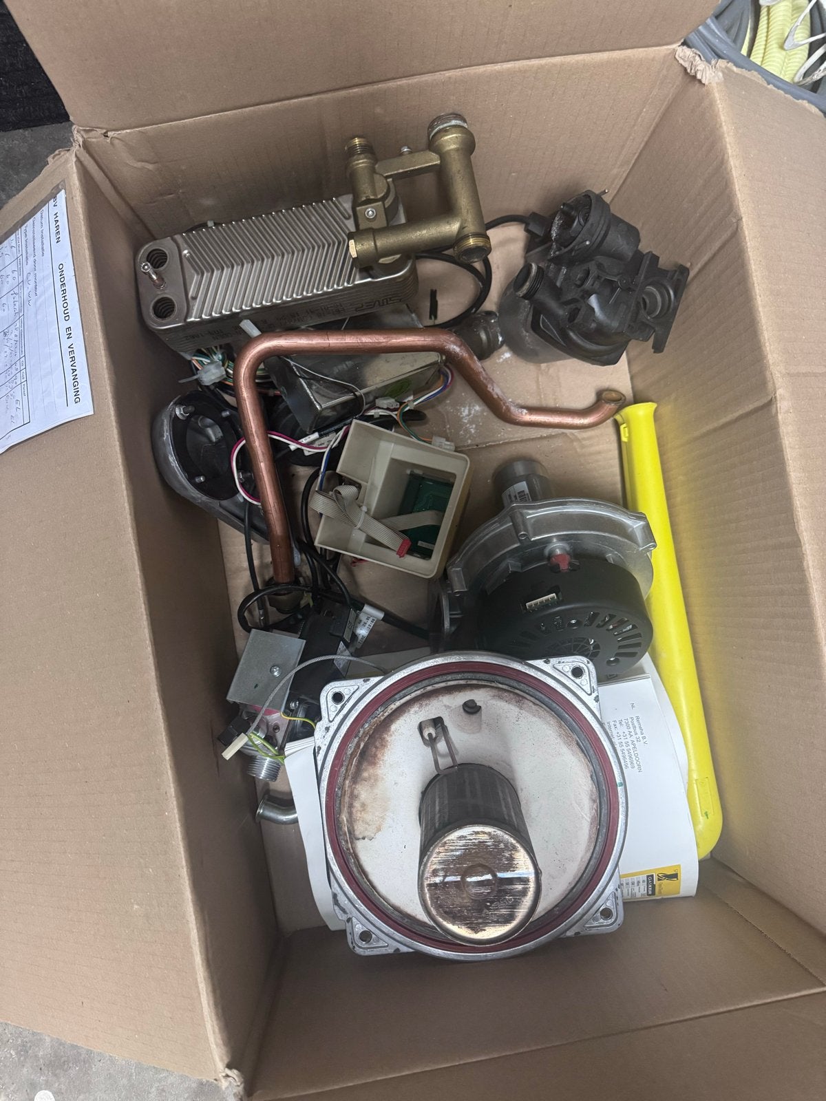 Remeha Avanta 35c onderdelen – pomp, ventilator, printplaat, Ophalen of Verzenden, Gebruikt, Cv-ketel of Combi-ketel