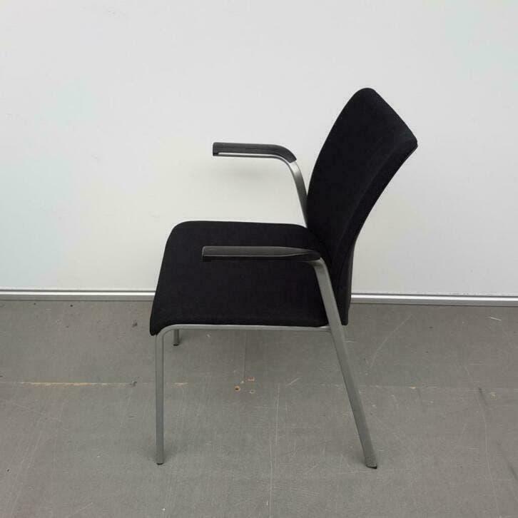 Steelcase Eastside vergaderstoelen - nieuwe zwarte stof, Ophalen, Gebruikt, Zwart, Eén