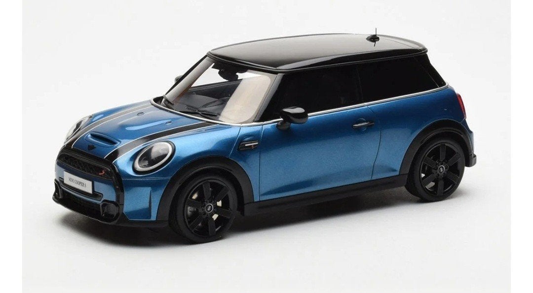 1:18 Mini Cooper S uit 2021 Blauw met. Ottomobile 999 stuks!, Ophalen of Verzenden, Nieuw, Auto, OttOMobile