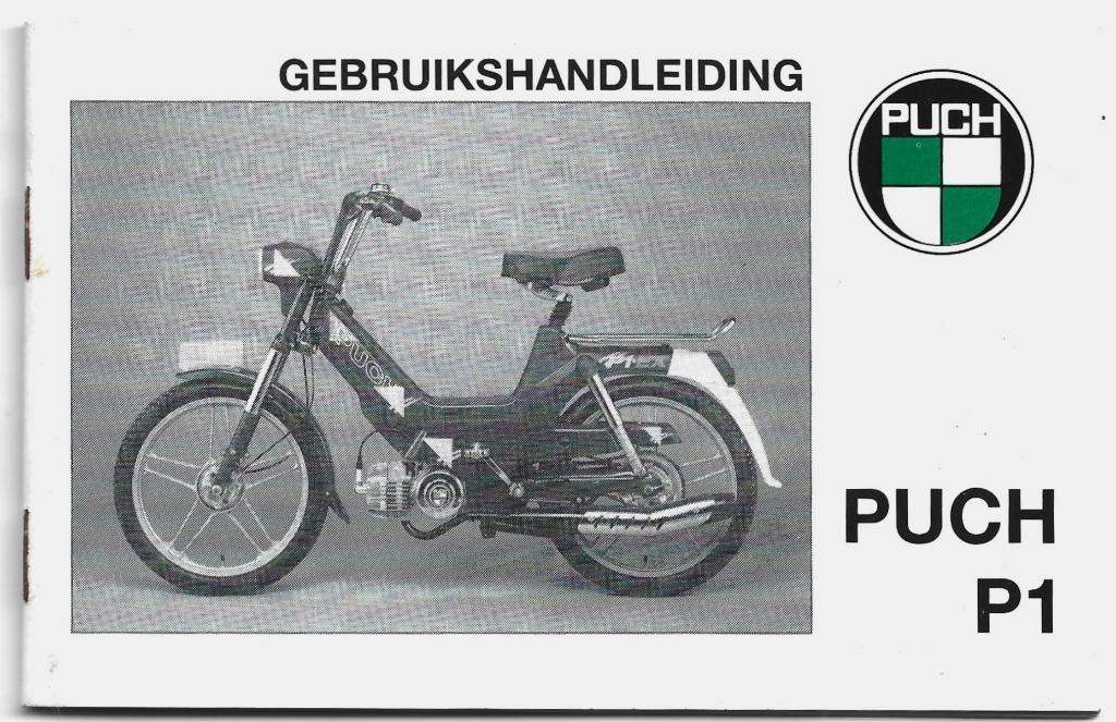 Puch P1 Gebruikershandleiding instructieboek (7244z), Fietsen en Brommers, Ophalen of Verzenden, Zo goed als nieuw