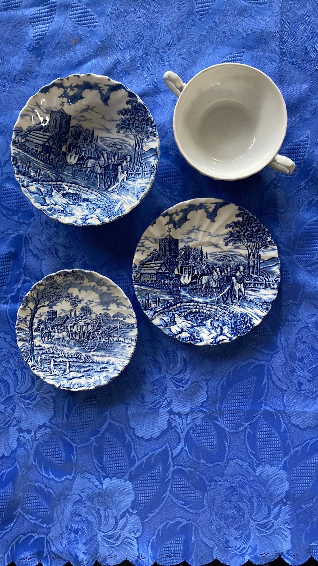 Myott Royal Mail Fine Staffordshire Ware England 4 delig, Ophalen of Verzenden
