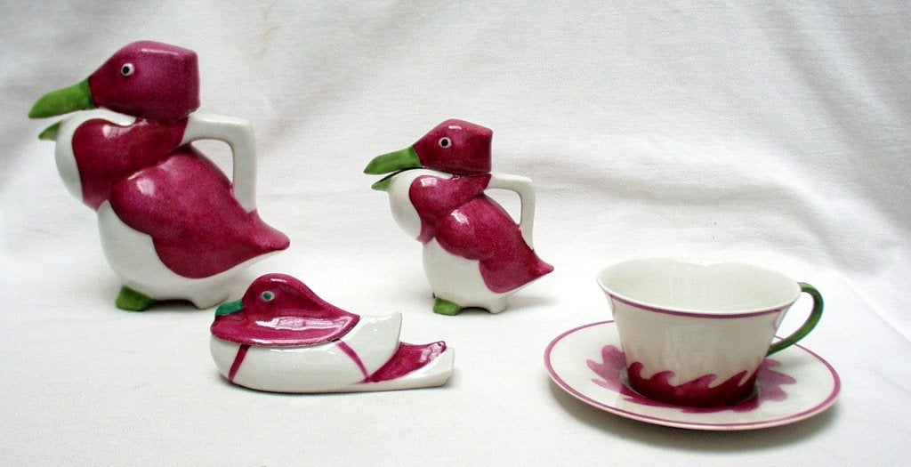 Art Deco Theeset-Edouard Marcel Sandoz., Ophalen of Verzenden