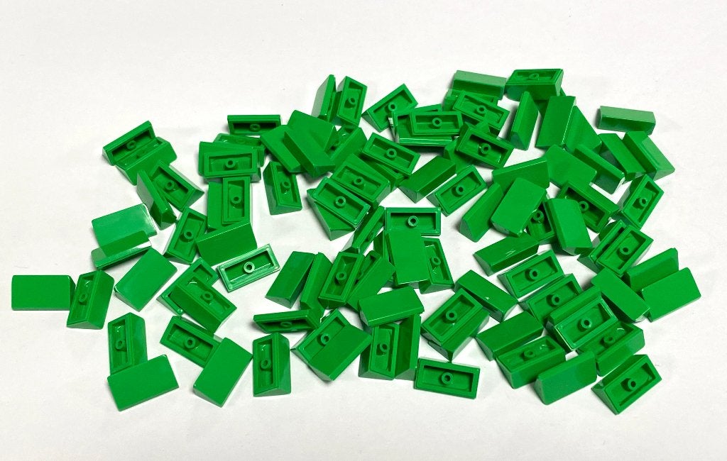 Partij 100x 1x2 Lego mini dakpannetjes in diverse kleuren, Overige thema's, Lego, Nieuw, Ophalen of Verzenden