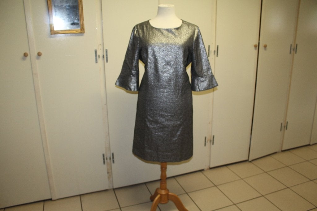 Senso elegante chique zilvere jurk mt (46) 42, Overige typen, Overige kleuren, ., Senso