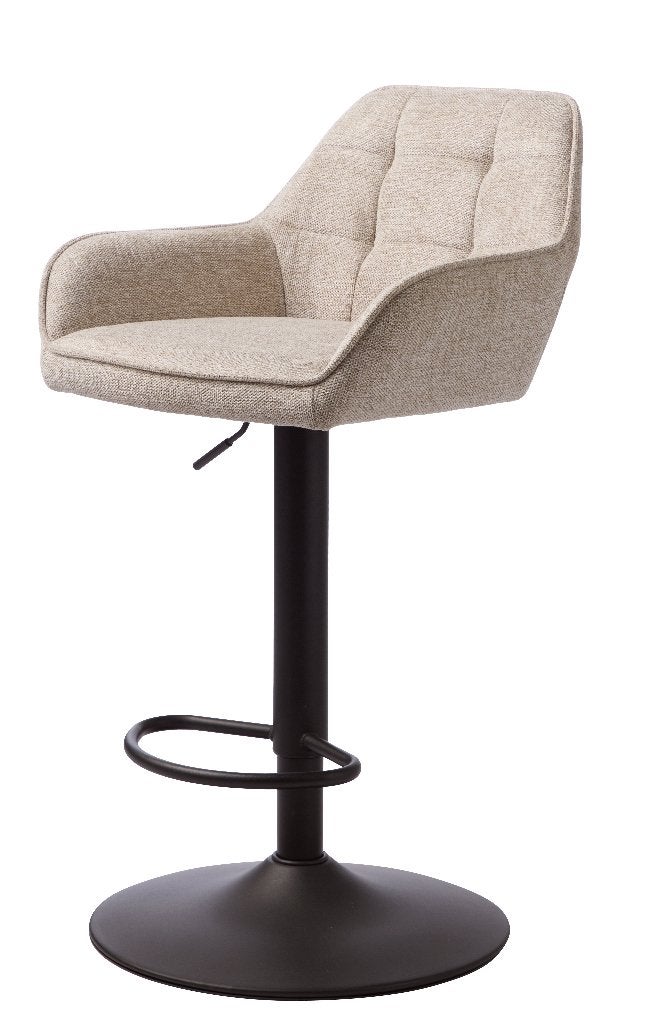 Verstelbare barkruk - 2x barkruk beige - beige krukken, Huis en Inrichting, 2 krukken, Ophalen, Nieuw, 60 tot 90 cm