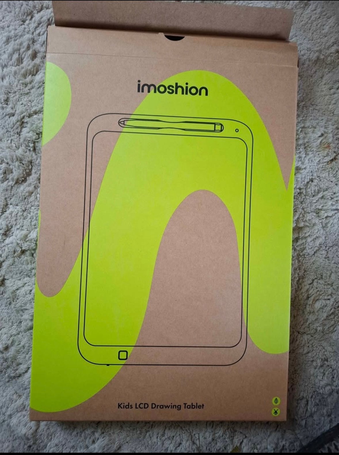 Imoshion Kids LCD Teken Tablet met Hoes en Sjablonen, Ophalen, Nieuw, Knutselen, Met licht