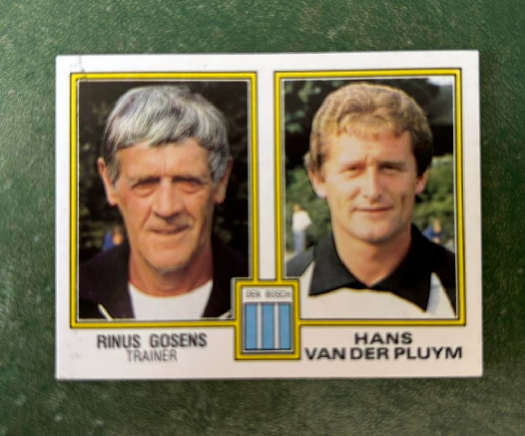Panini plaatje Gosens - vd Pluym FC Den Bosch voetbal 81, Ophalen of Verzenden, Zo goed als nieuw