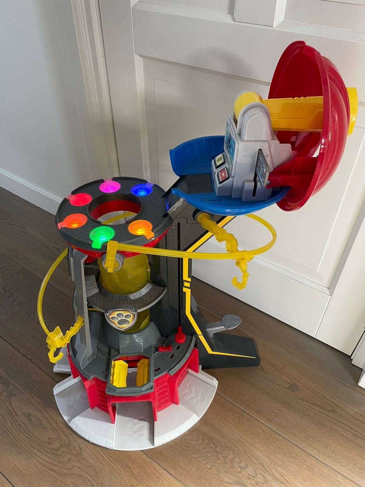 Paw patrol toren met licht en geluid mighty pups, Ophalen, Gebruikt