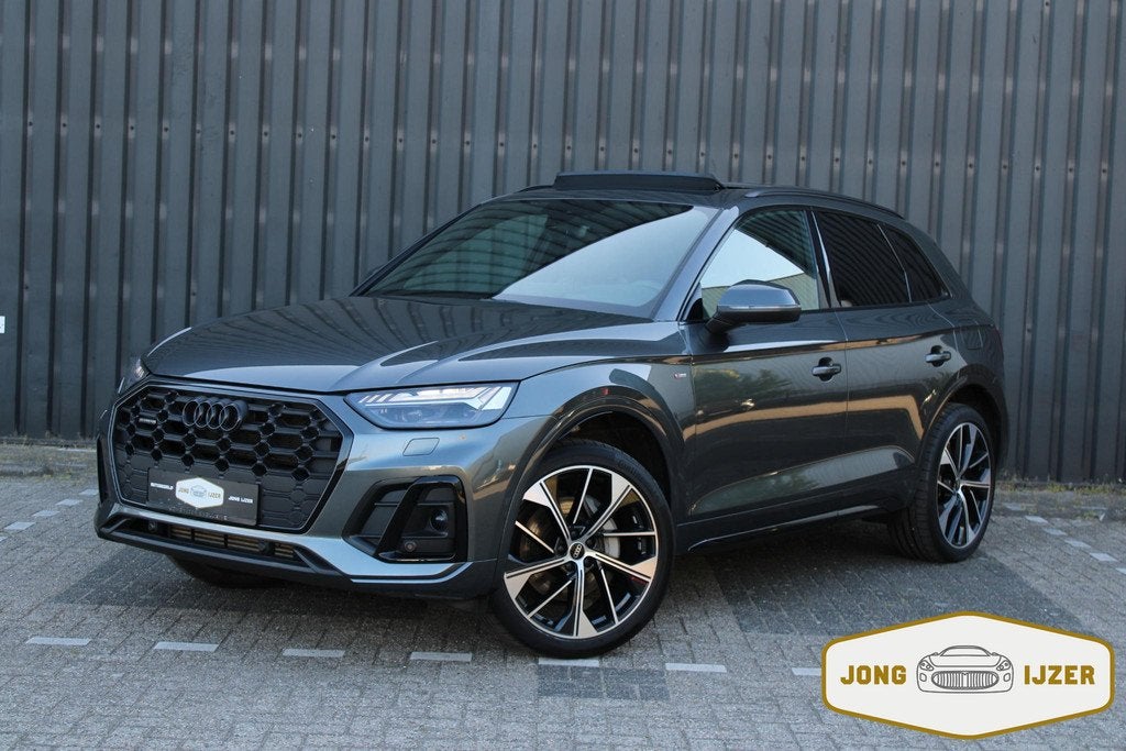 Audi Q5 50 TFSI e 3x S LINE PANO HUD B&O TREKHAAK, Auto's, Audi, Automaat, 14 kWh, Gebruikt, 4 cilinders