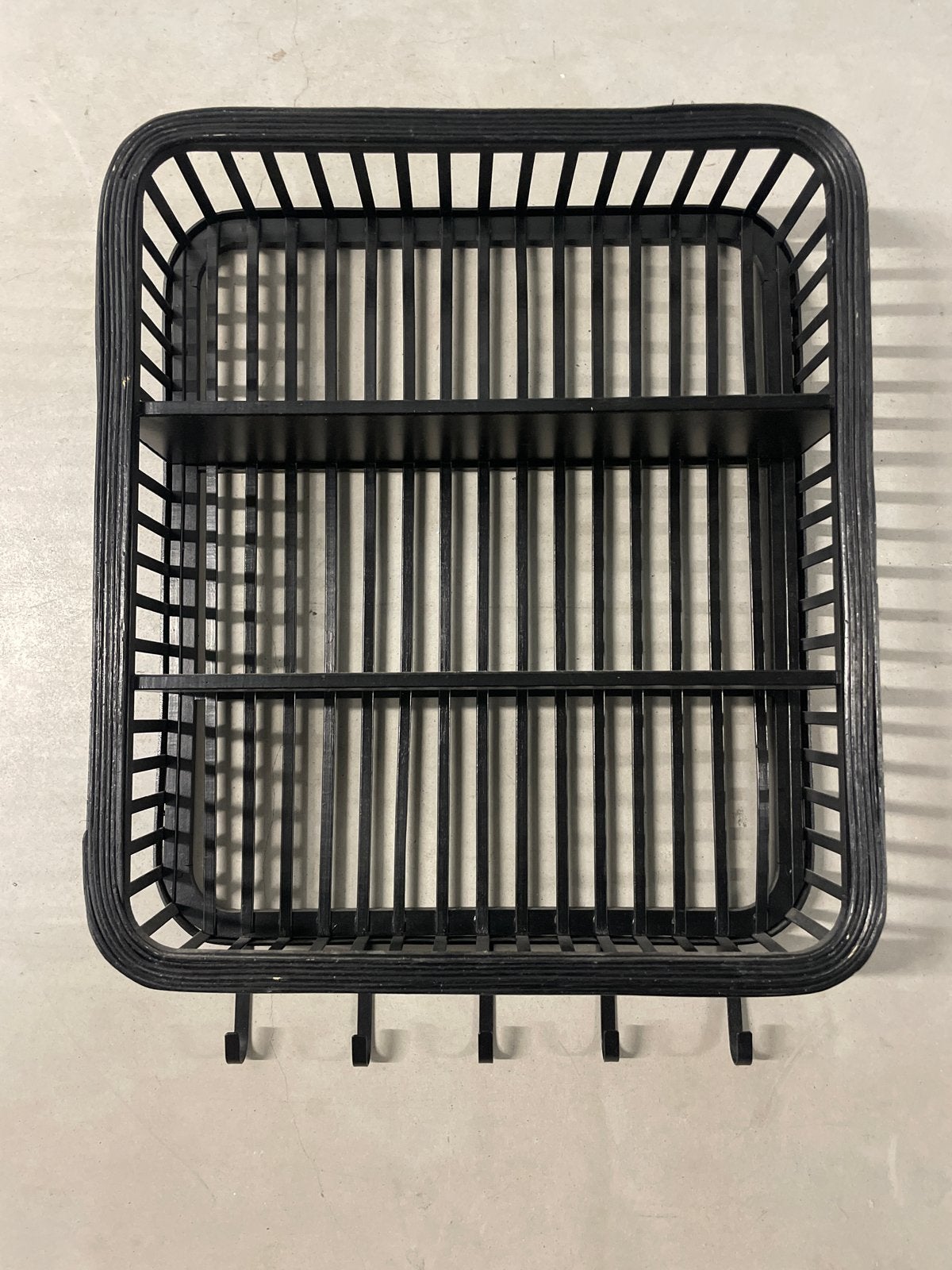 Ophangkastje voor koffiecorner met haken, Hout, Ophalen of Verzenden, Modern, Gebruikt