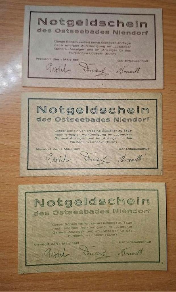 Duits Notgeld Niendorf Noodgeld, Ophalen of Verzenden, Duitsland