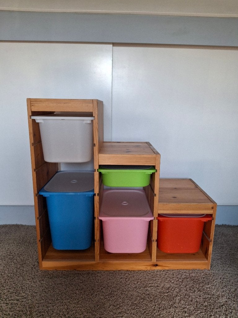 IKEA TROFAST-kast + bakken, Ophalen, Gebruikt, Kast, 75 tot 100 cm