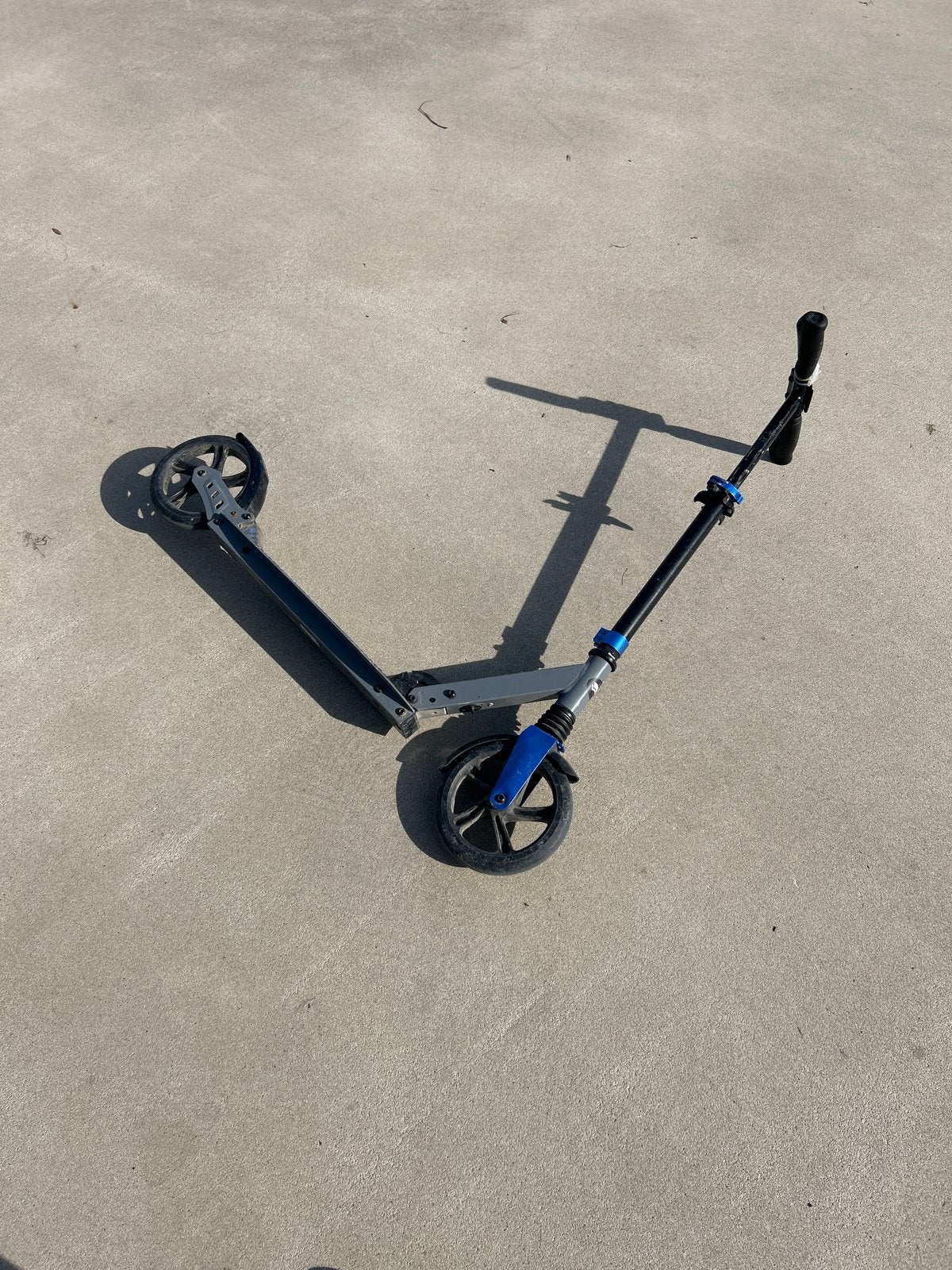 Crivit step blauw - achterrem werkt, licht op wiel, Fietsen en Brommers, Ophalen, Gebruikt, Gewone step