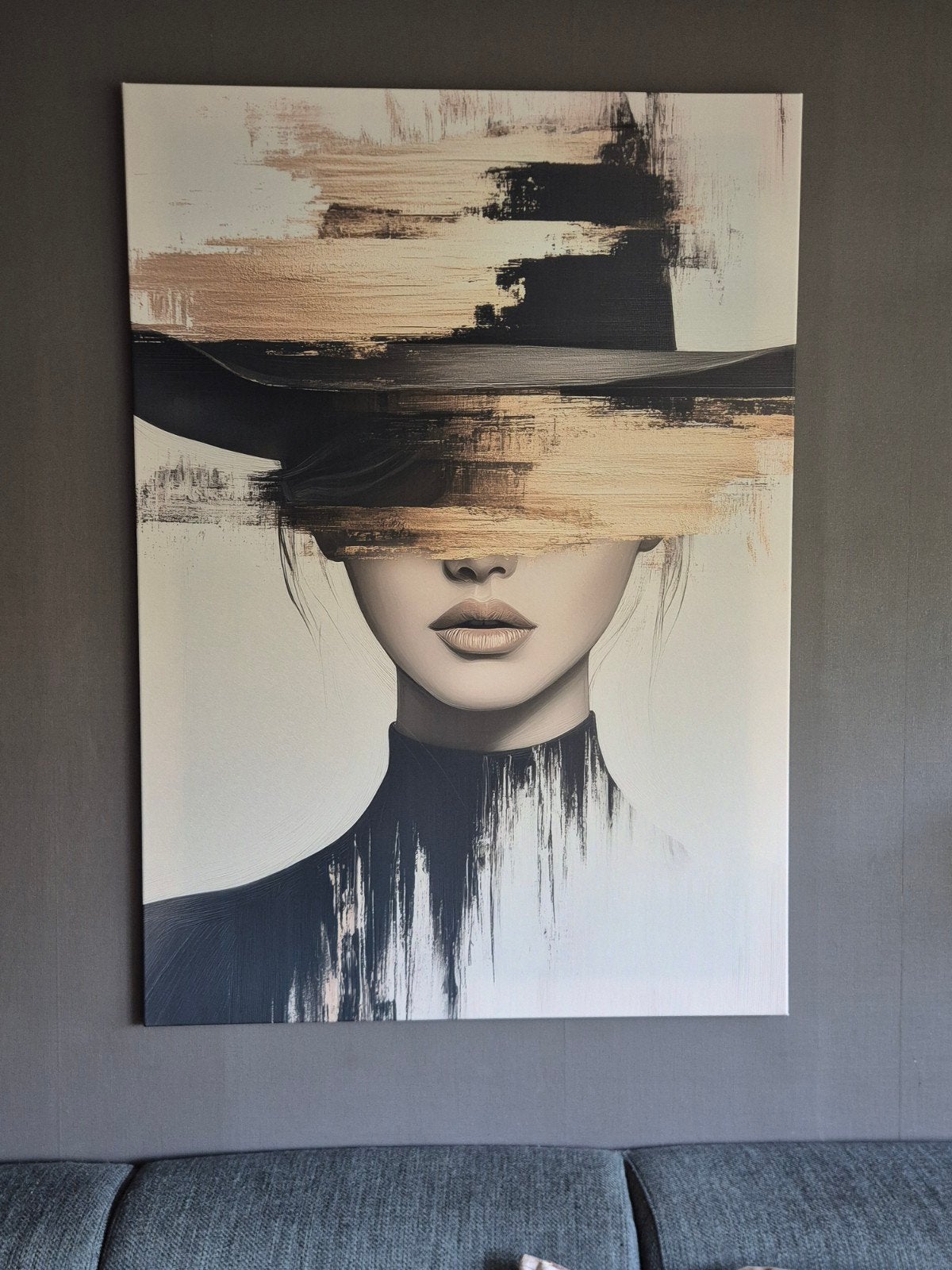 nieuw canvas schilderij vrouw, Huis en Inrichting, Ophalen, Nieuw, 100 tot 125 cm, Schilderij