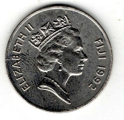 26-1950 Fiji 10 cent 1992, Postzegels en Munten, Ophalen of Verzenden, Losse munt