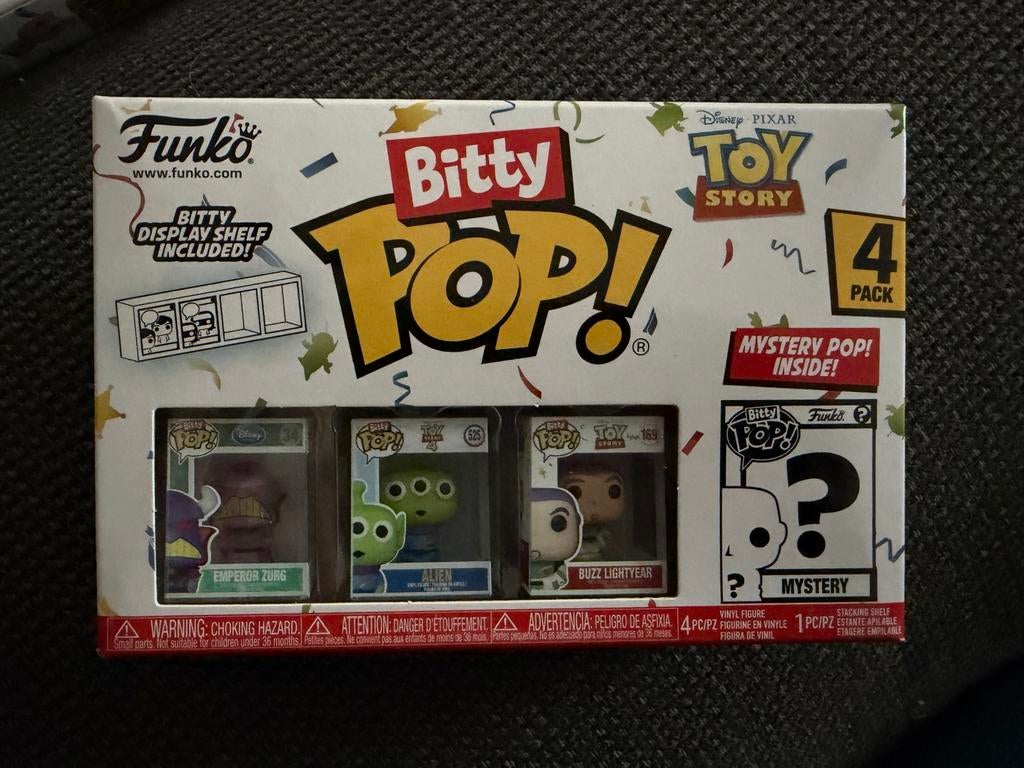 Funko Bitty Pop! Toy Story 4-pack met displayrekje, Kinderen en Baby's, Speelgoed | Actiefiguren, Ophalen of Verzenden, Nieuw