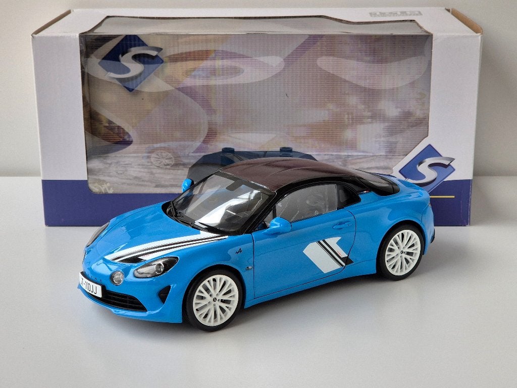 1:18 Solido Alpine A110 San Remo 73 Blauw 2023, Ophalen of Verzenden, Zo goed als nieuw, Auto, Solido