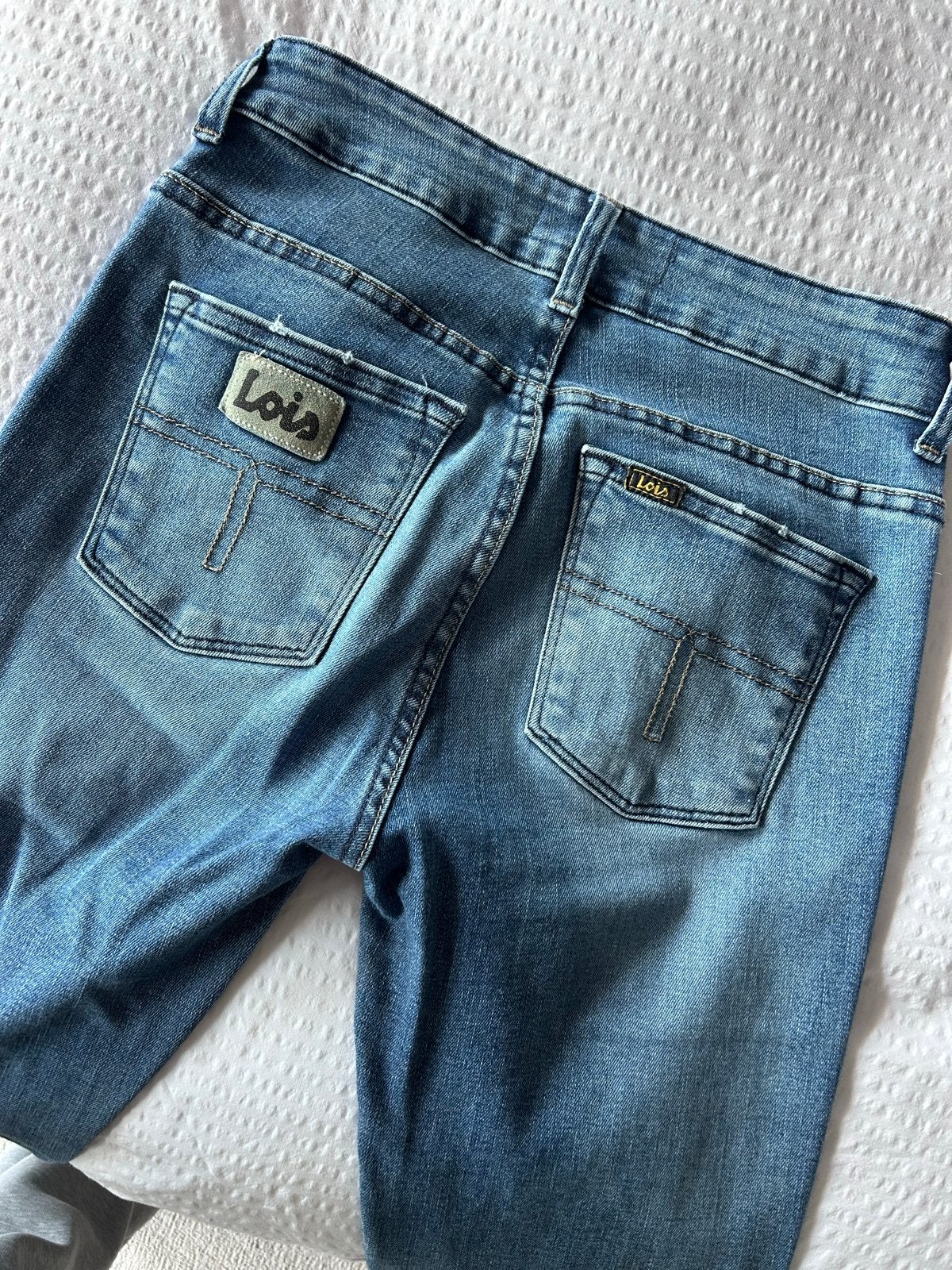 Lois Raval High Rise Flare Jeans, maat 26/32, Gedragen, Verzenden, Blauw, Lois