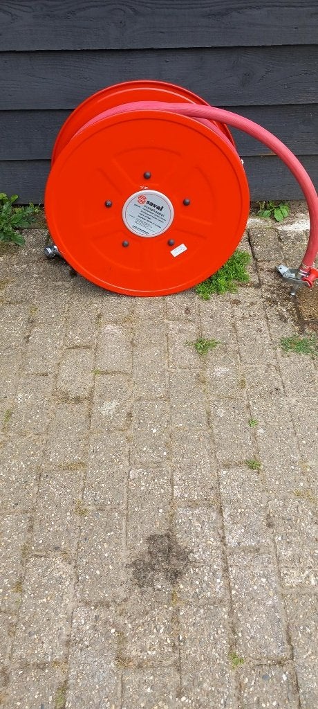 brandkraanhaspel, Huis en Inrichting, Brandblussers en Brandkasten, Ophalen, Zo goed als nieuw