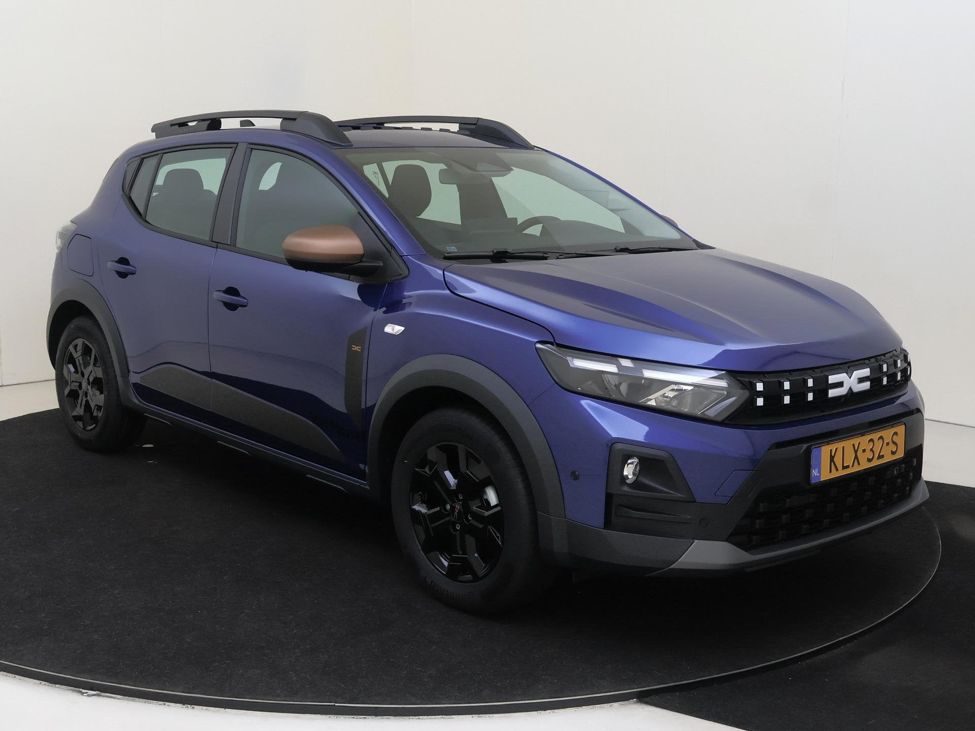 Dacia Sandero Stepway Stepway Eco-G 120 EDC extreme | Schuif, Auto's, Stof, Euro 6, 1199 cc, Blauw