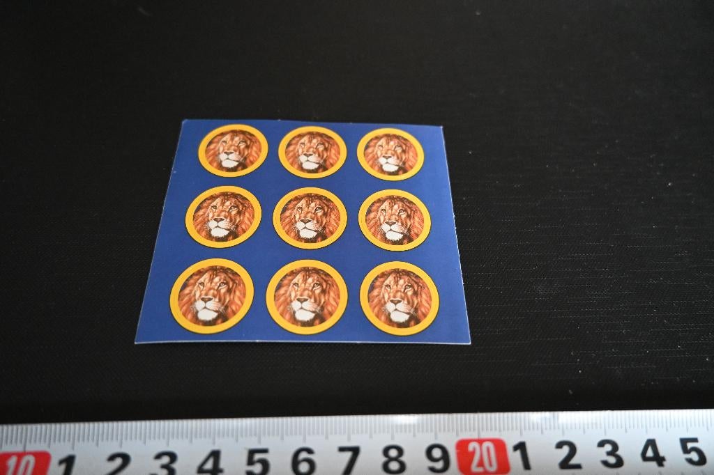 sticker set Leeuw SAMSON Shag *, Hobby en Vrije tijd, Stickers en Plaatjes, Zo goed als nieuw, Sticker, Ophalen