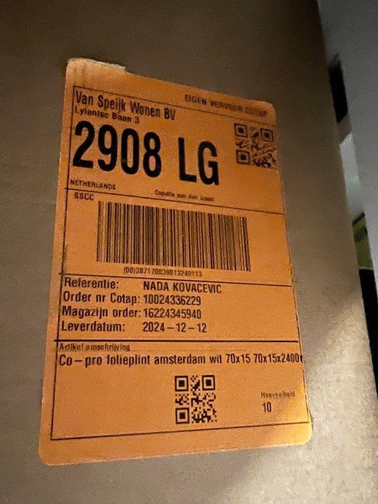 PVC KLIKLAMINAAT, Ophalen, Bruin, Nieuw, Visgraat