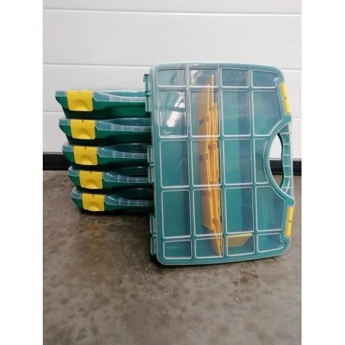 6 Nieuwe Sorteerkoffers met losse verdeling 38.8x29x6.1cm, Ophalen, Nieuw, 250 mm of meer