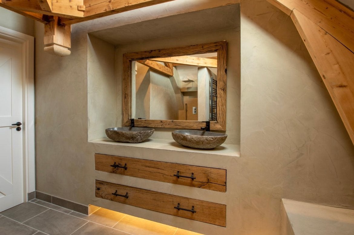 Beton Cire Stucwerk voor Badkamer, Toilet en Keuken, Ophalen of Verzenden, Nieuw, Met bad