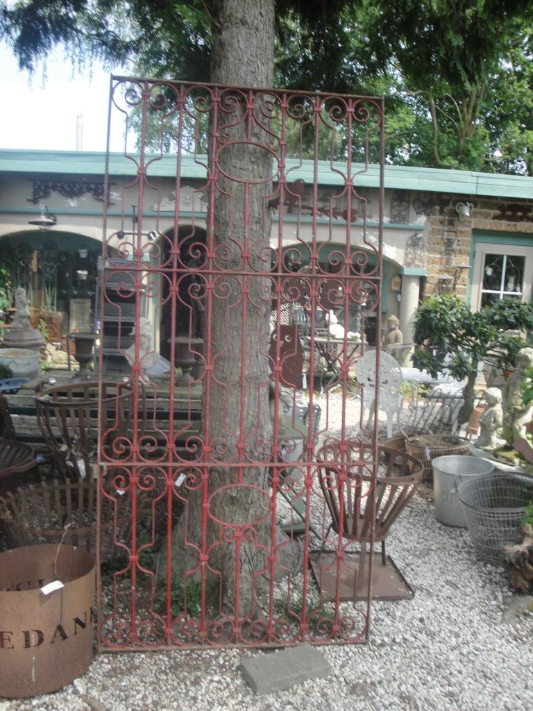groot antiek hekwerk geklonken poort, Tuin en Terras, Ophalen, Gebruikt, IJzer, Sierhekwerk
