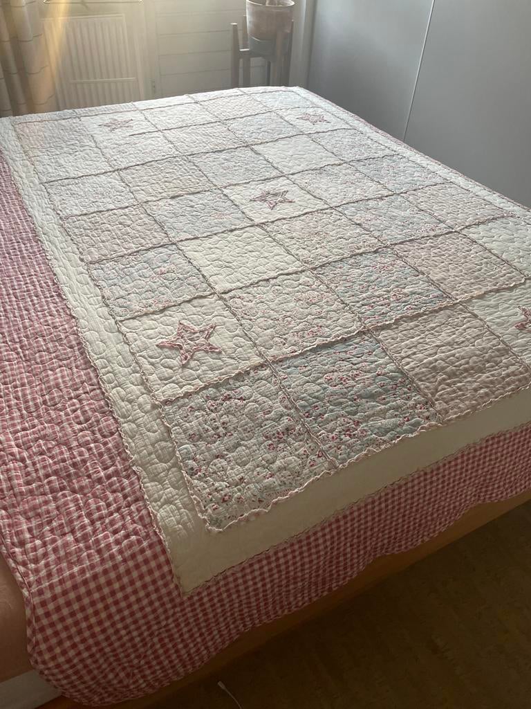 Patchwork sprei 240x155 cm - Landelijke stijl, Huis en Inrichting, Ophalen, Zo goed als nieuw