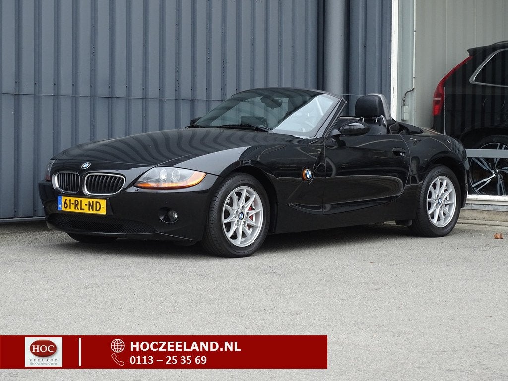 BMW Z4 Roadster 2.2i S Automaat | Leder (bj 2005), Auto's, BMW, Achterwielaandrijving, Gebruikt, Zwart, Cabriolet