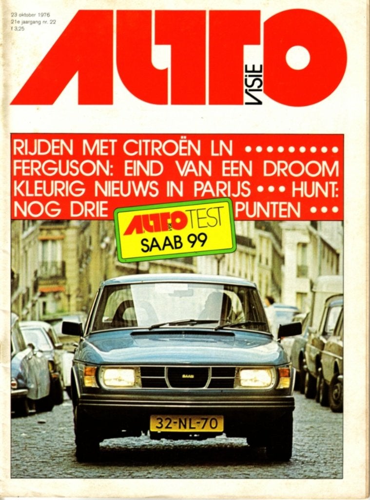 Autovisie test Saab 99 Oktober 1976, Ophalen of Verzenden, Gelezen, Overige merken