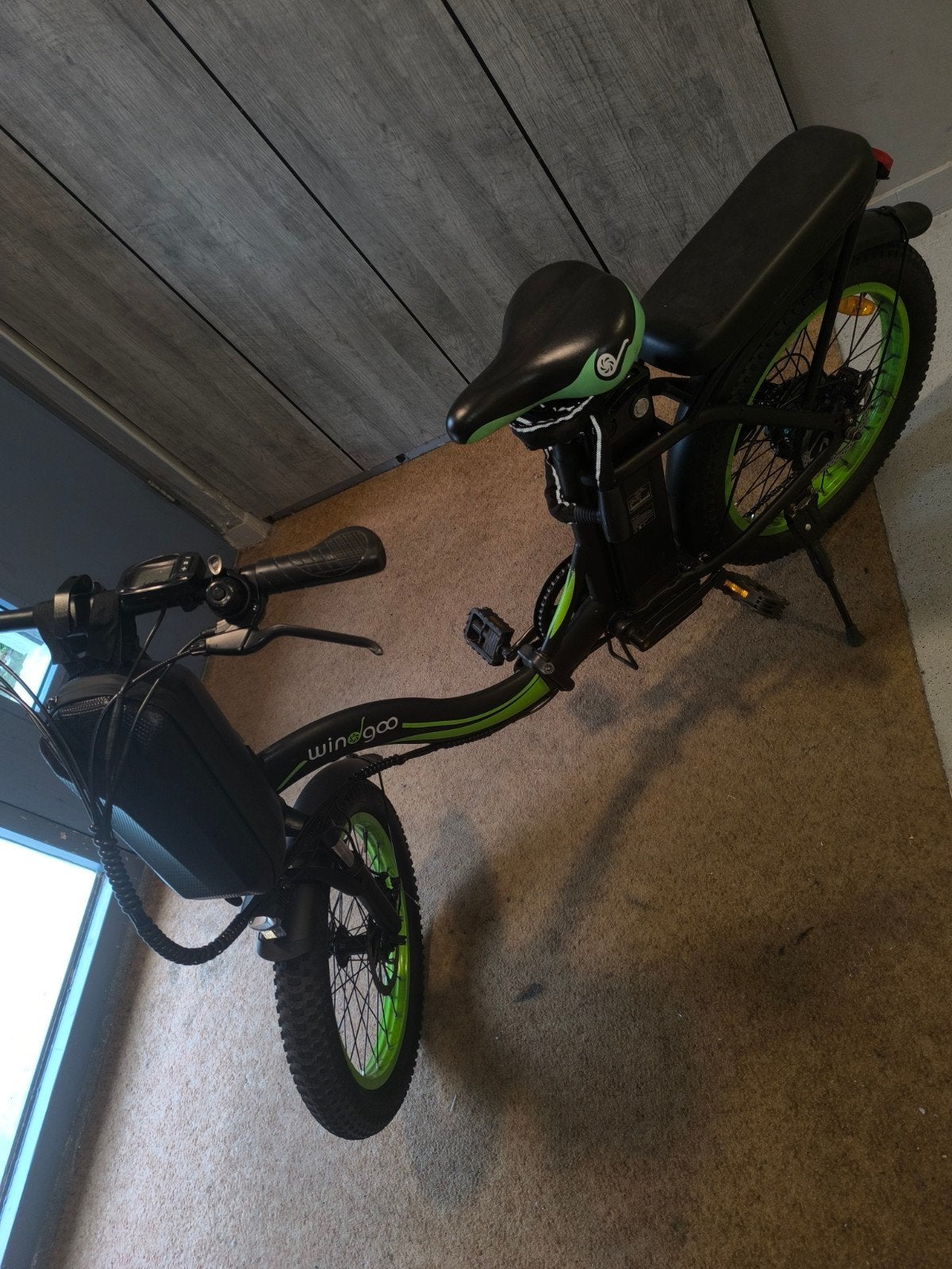 Wielgoo elektrische fatbike met 7 versnellingen, Fietsen en Brommers, Zo goed als nieuw, Minder dan 47 cm, 50 km per accu of meer