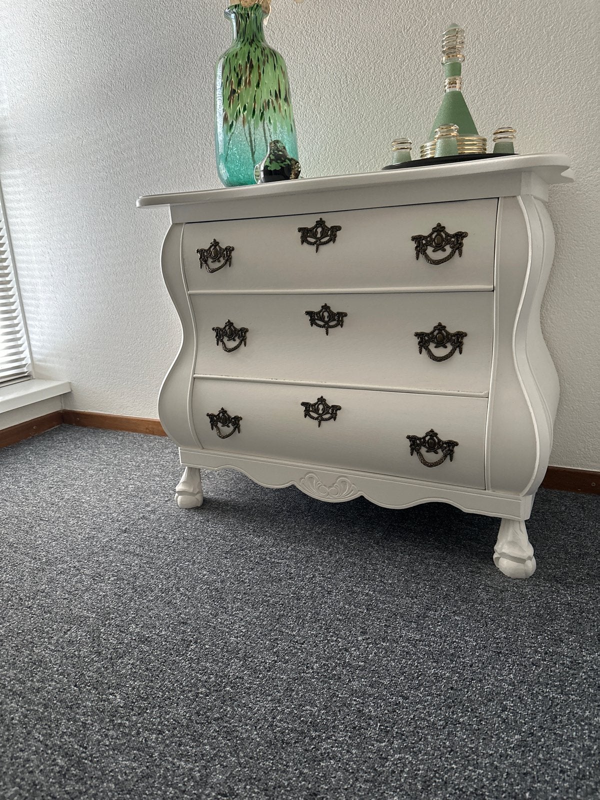 Elegant Buikkastje met 3 Laden - Crèmewit, Ophalen, Gebruikt, 50 tot 100 cm, 3 of 4 laden