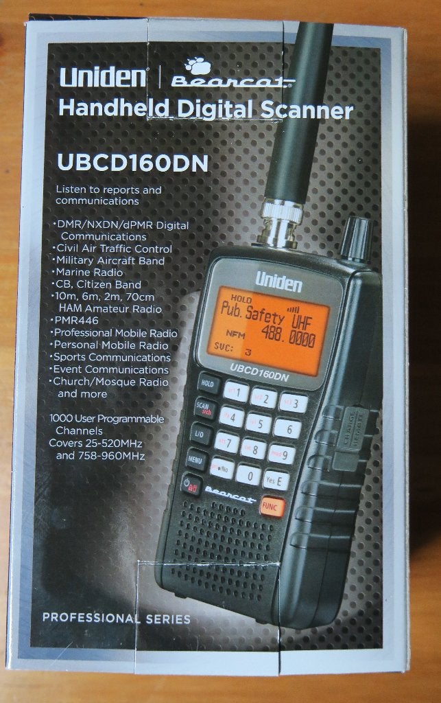 Uniden Bearcat UBCD160DN voorgeprogrameerd NL + ARC160, Ophalen of Verzenden, Zo goed als nieuw, 500 kanalen of meer, Draagbaar