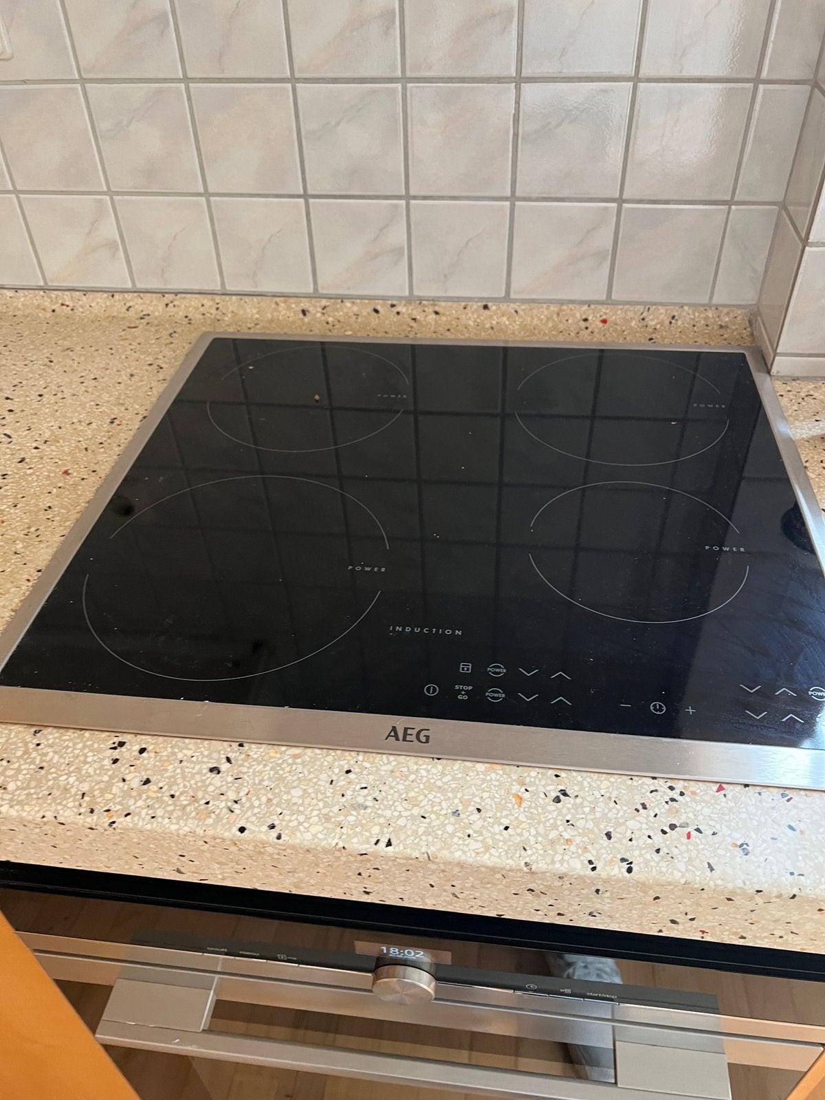 AEG HK634200XB inductiekookplaat 60cm, Witgoed en Apparatuur, Kookplaten, Ophalen, 4 kookzones, Zo goed als nieuw, Energieklasse A of zuiniger