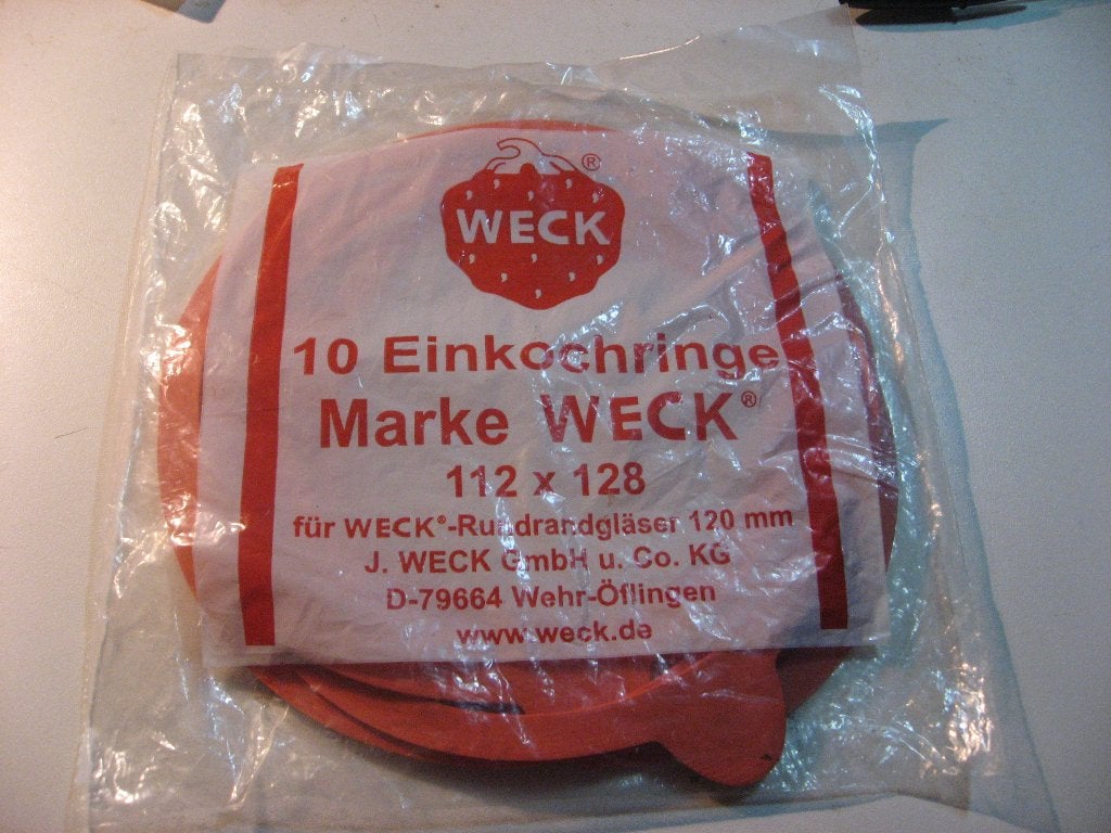 Weckpot/glas ringen 112 x 128  10 x, Overige typen, Ophalen of Verzenden, Nieuw