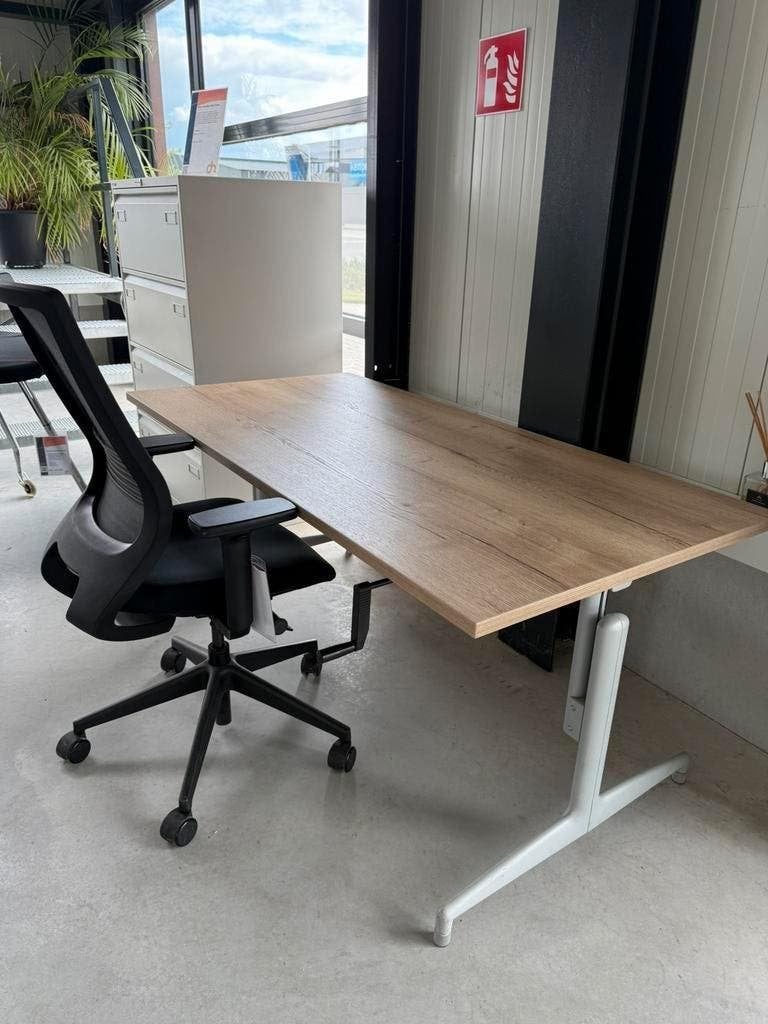 Lensvelt bureau slingerbureau met nieuw blad, Ophalen of Verzenden, In hoogte verstelbaar, Zo goed als nieuw