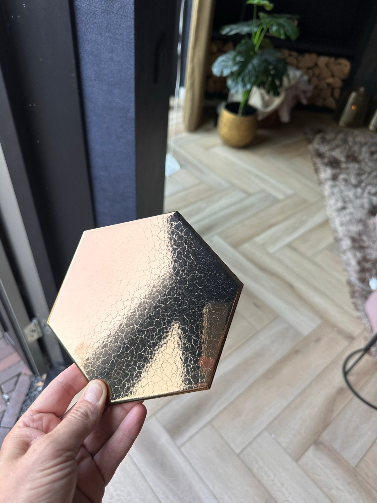 3 dozen WT Goud Hexagon tegels 15x17 cm (2,205 m²), Ophalen, Nieuw, Minder dan 20 cm, Minder dan 5 m²