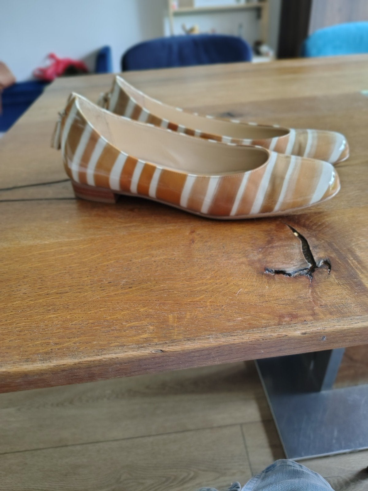 Elegante Ballerina's van Evaluna - Maat 38, Kleding | Dames, Schoenen, Evaluna, Bruin, Zo goed als nieuw, Ballerina's