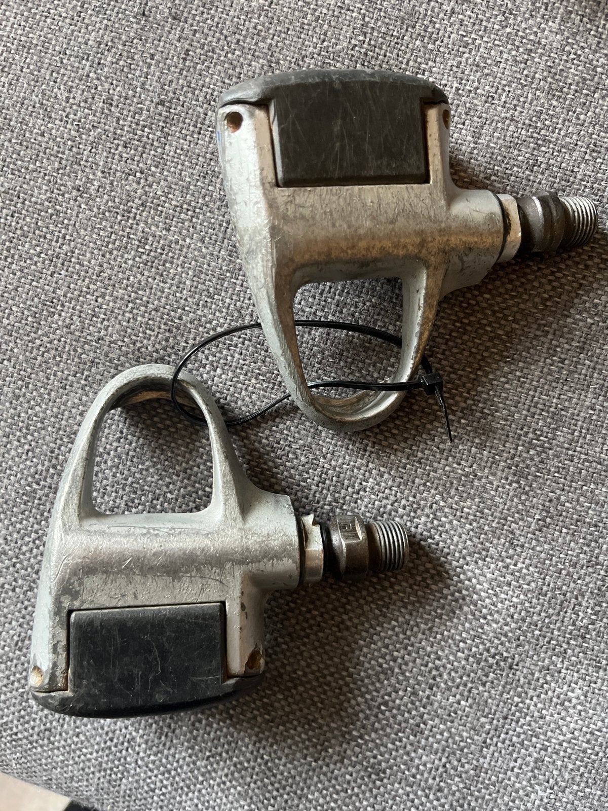 Klikpedalen gazelle, Fietsen en Brommers, Fietsonderdelen, Crankstel of Pedalen, Gebruikt, Ophalen of Verzenden, Aluminium