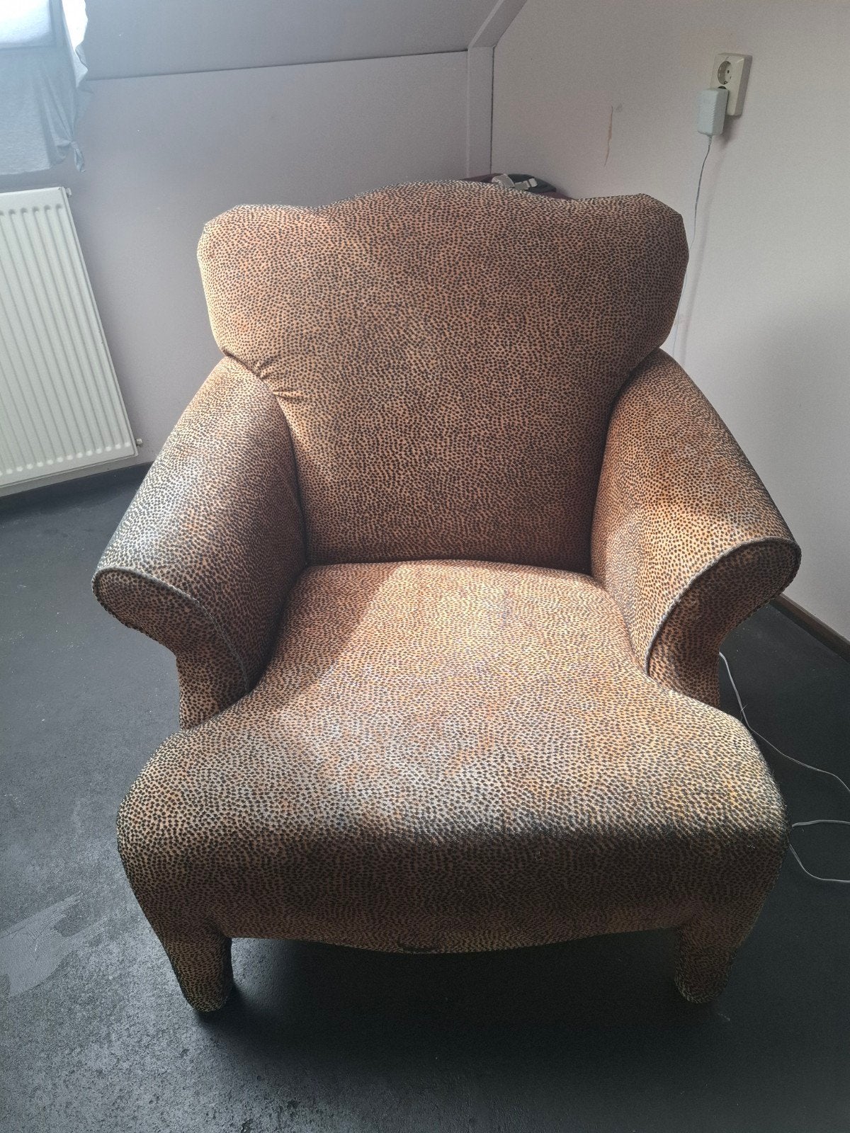 Panter luie stoel, Ophalen of Verzenden, Gebruikt, 75 tot 100 cm, 50 tot 75 cm
