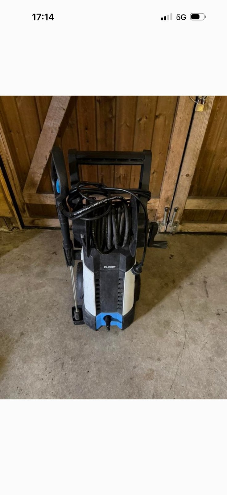 eurom force 2500ind hogedrukspuit DEFECT, Tuin en Terras, Hogedrukreinigers, Ophalen, Gebruikt, Elektrisch