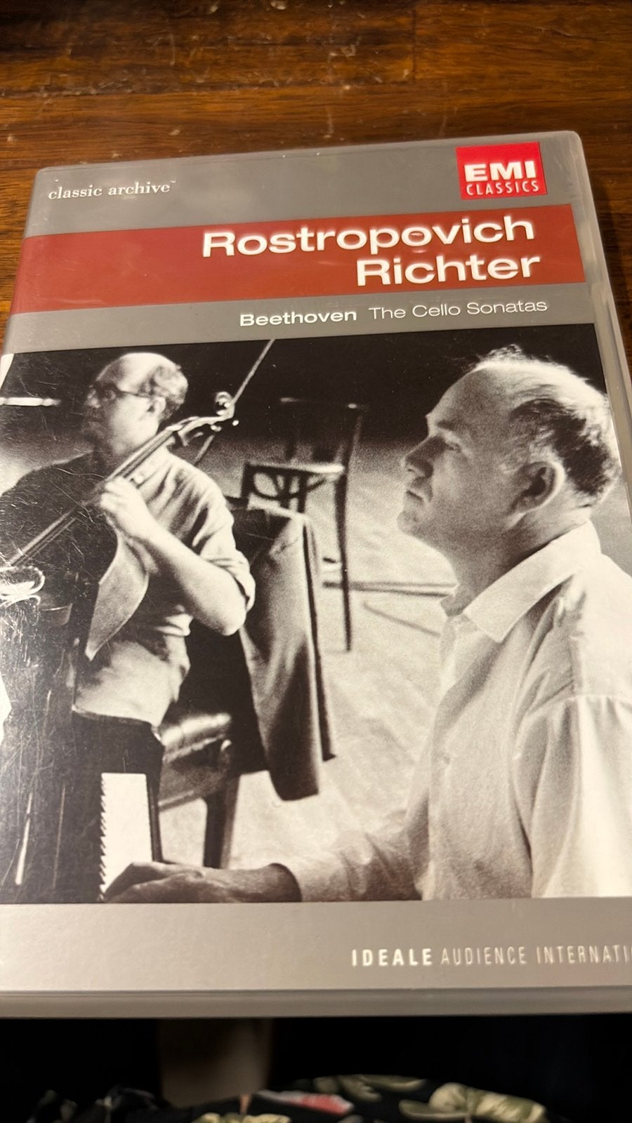 Rostropovich en Richter dvd Beethoven, Alle leeftijden, Ophalen of Verzenden, Zo goed als nieuw
