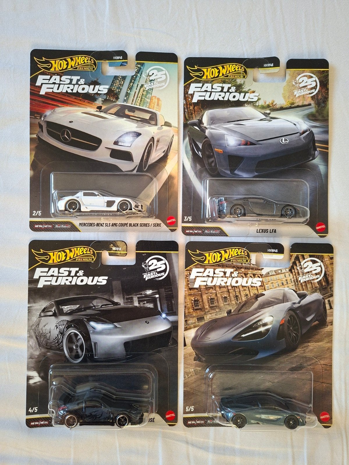 Hot Wheels Fast & Furious Premium Set (4 stuks), Ophalen of Verzenden, Nieuw, Auto