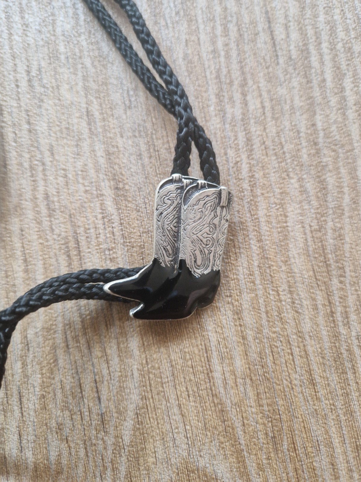 Western cowboy country bolotie laarzen zwart, Ophalen of Verzenden, Nieuw, Accessoires