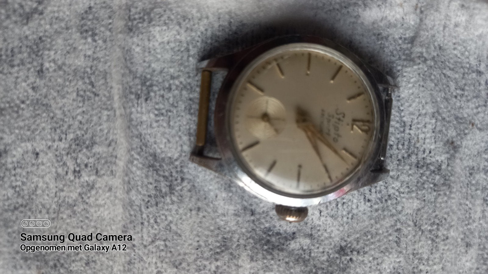 Vintage Stipto Polshorloge - Antiek Herenhorloge, Overige merken, Staal, Polshorloge, 1930 tot 1960
