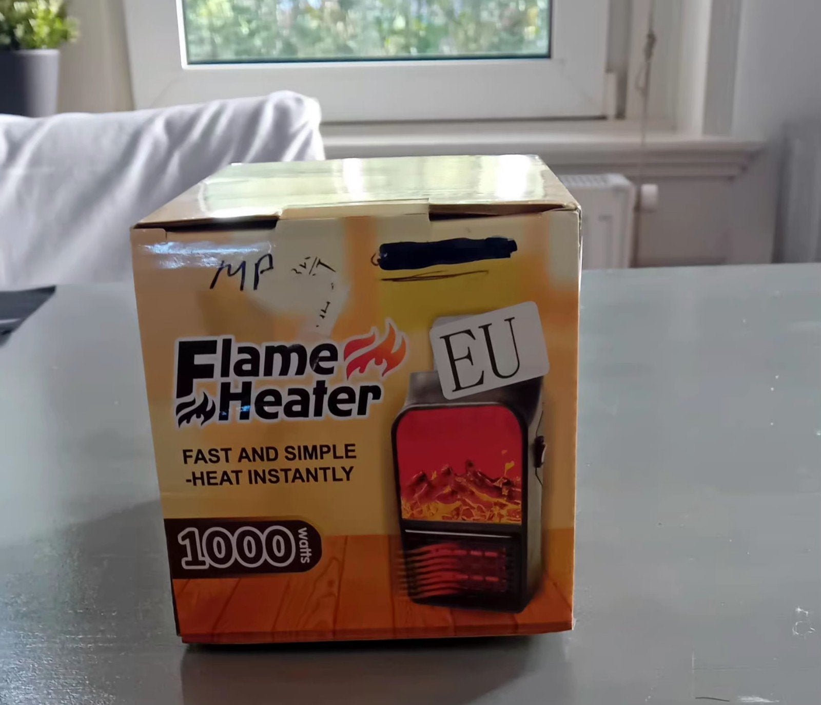 Flame Heater - Snelle en eenvoudige verwarming, Ophalen, Minder dan 30 cm, Minder dan 60 cm, 800 watt of meer